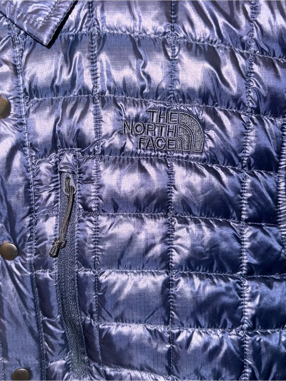 The North Face Men’s Navy Quilted Puffer Jacket